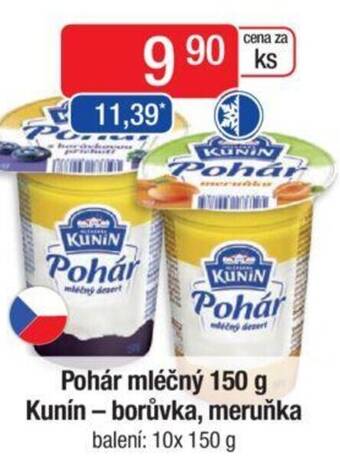 Qanto Pohár mléčný 150 g Kunín - borůvka, meruňka nabídka