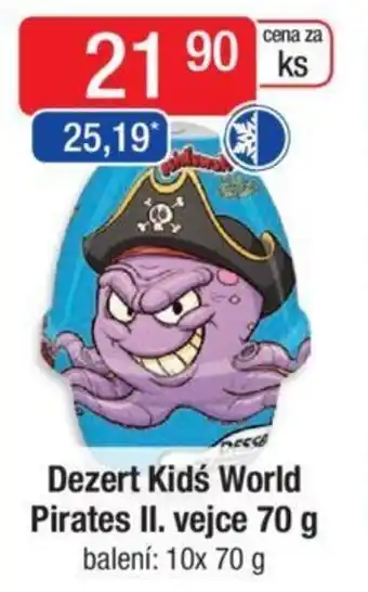 Qanto Dezert Kids World Pirates II. vejce 70 g nabídka