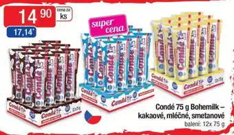 Qanto Condé 75 g Bohemilk - kakaové, mléčné, smetanové nabídka