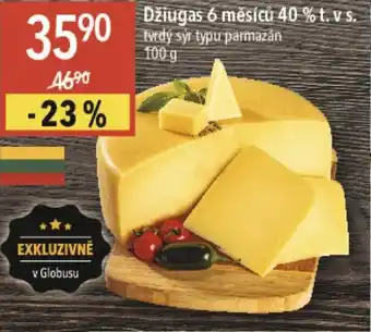 Globus Džiugas 6 měsíců 40 % t. v s. nabídka
