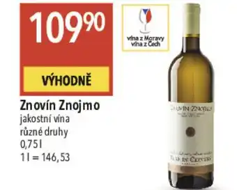 Globus Znovín Znojmo nabídka
