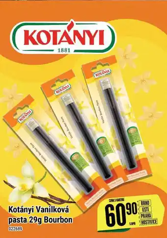 Tamda Foods Kotányi vanilková pasta 29g bourbon nabídka