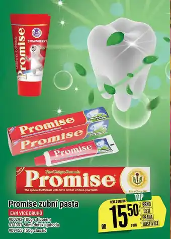 Tamda Foods Promise zubní pasta nabídka