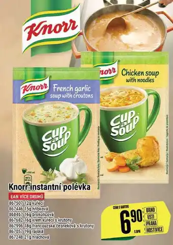 Tamda Foods Knorr instantní polévka nabídka