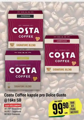 Tamda Foods Costa coffee kapsle pro dolce gusto @16ks sb nabídka