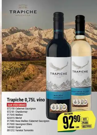 Tamda Foods Trapiche 0,75l víno nabídka