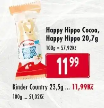 Qanto Happy Hippo Cocoa, Happy Hippo 20,7g nabídka