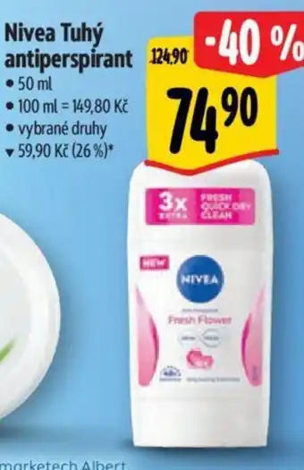 Albert Nivea Tuhý antiperspirant nabídka