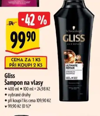 Albert Gliss Šampon na vlasy nabídka