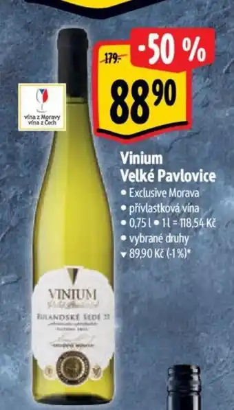 Albert Vinium Velké Pavlovice nabídka