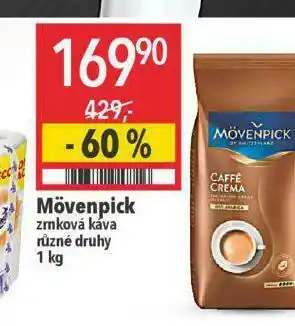 Globus Mövenpick zrnková káva nabídka