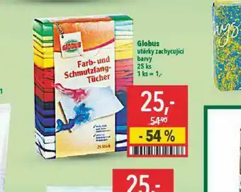 Globus Utěrky zachycující barvu nabídka