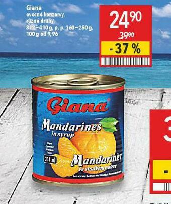 Globus Giana ovocné konzervy nabídka