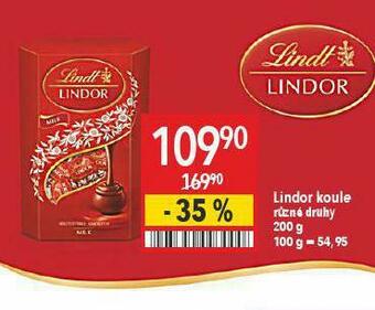 Globus Lindor koule nabídka