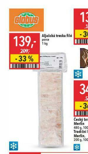 Globus Aljašská treska filé nabídka