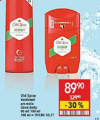 Globus Old spice deodorant nabídka