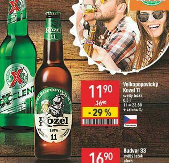 Globus Pivo velkopopovický kozel 11 nabídka