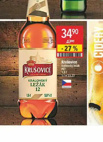 Globus Pivo krušovice královská 12 nabídka