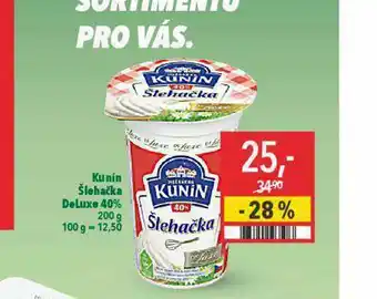 Globus Kunín šlehačka deluxe 40% nabídka