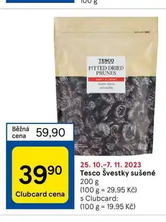Tesco Tesco švestky sušené 200 g nabídka