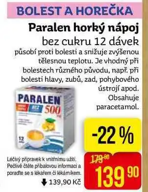 Teta Paralen horký nápoj bez cukru 12 dávek nabídka