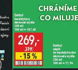 Globus Dettol dávkovač mýdla nabídka