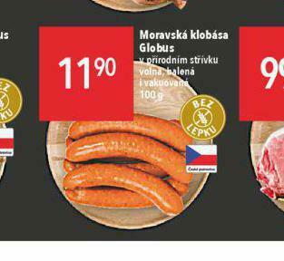 Globus Moravská klobása nabídka