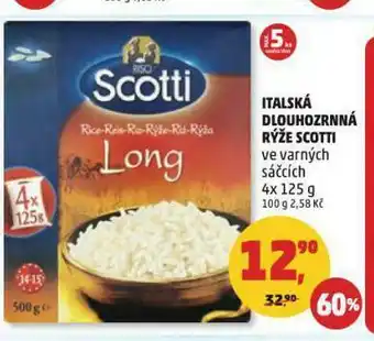 Italská dlouhozrnná rýže scotti