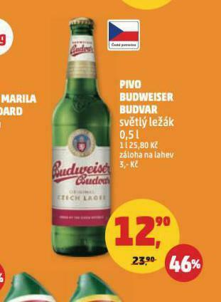 Penny Market Pivo budweiser budvar nabídka