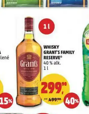 Penny Market Whisky grant&#039;s family reserve nabídka