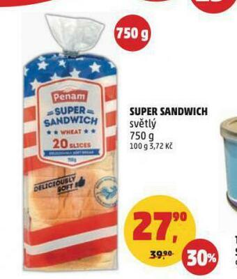 Penny Market Super sandwich nabídka