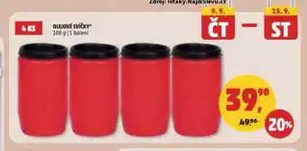 Penny Market Olejové svíčky nabídka