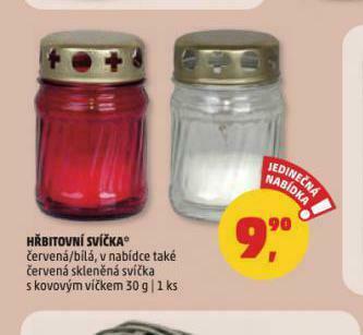 Penny Market Hřbitovní svíčka nabídka