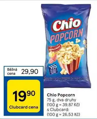 Tesco Chio popcorn 75 g nabídka