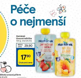 Tesco Hamánek ovocná taštička 100 g nabídka