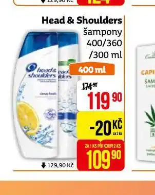 Teta Head&shoulders šampon nabídka