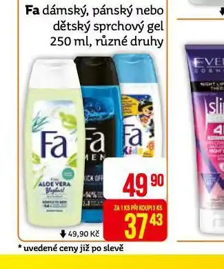Teta Fa sprchový gel nabídka