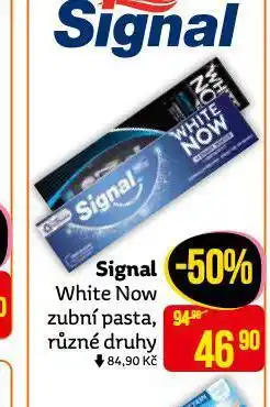 Teta Signal white now zubní pasta nabídka