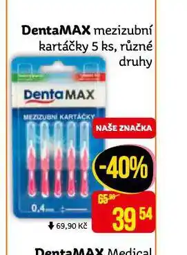 Teta Dentamax mezizubní kartáčky nabídka