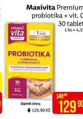 Teta Maxivita premium probiotika + vit. c 30 tablet nabídka