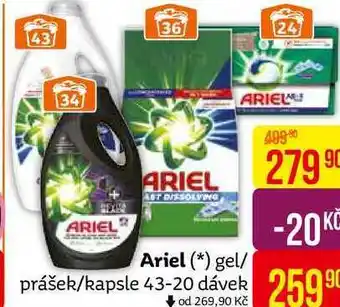 Teta Ariel gel na praní 43 dávek, vybrané druhy nabídka