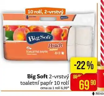 Teta Big soft 2-vrstvý toaletní papír 10 rolí nabídka
