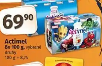 COOP TIP Actimel 8x 100 g nabídka