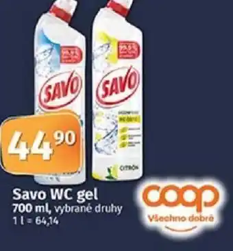 COOP TIP Savo WC gel 700 ml nabídka