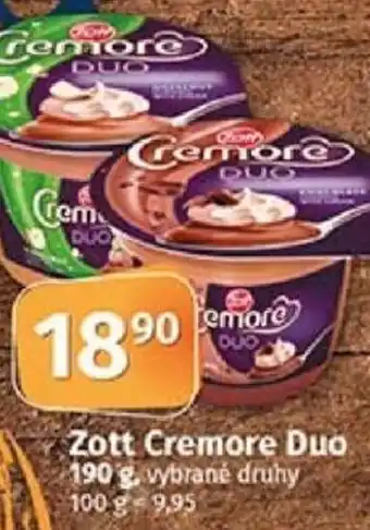 COOP TIP Zott Cremore Duo 190 g nabídka