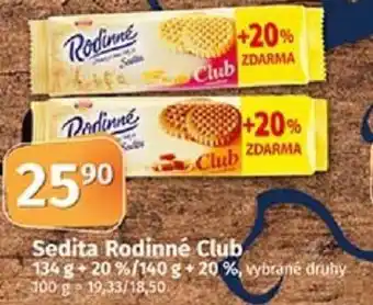 COOP TIP Sedita Rodinné Club nabídka