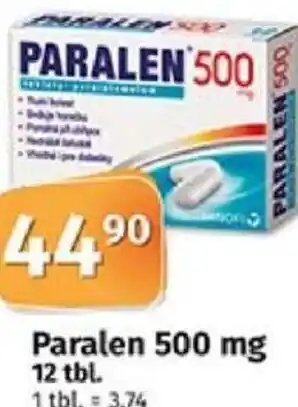 Paralen 500 mg 12 tbl.