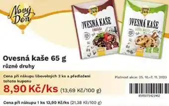COOP TIP Ovesná kaše 65 g nabídka