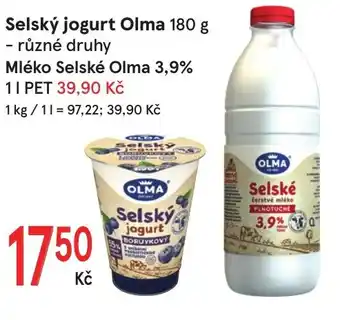 Žabka Selský jogurt Olma 180 g nabídka