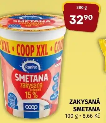 Coop ZAKYSANÁ SMETANA nabídka